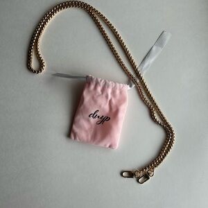 Dress up your purse gold crossbody strap